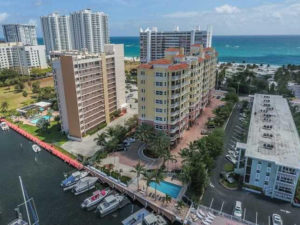 aquamarine condo on the Spanish River in Pompano just steps from the becah